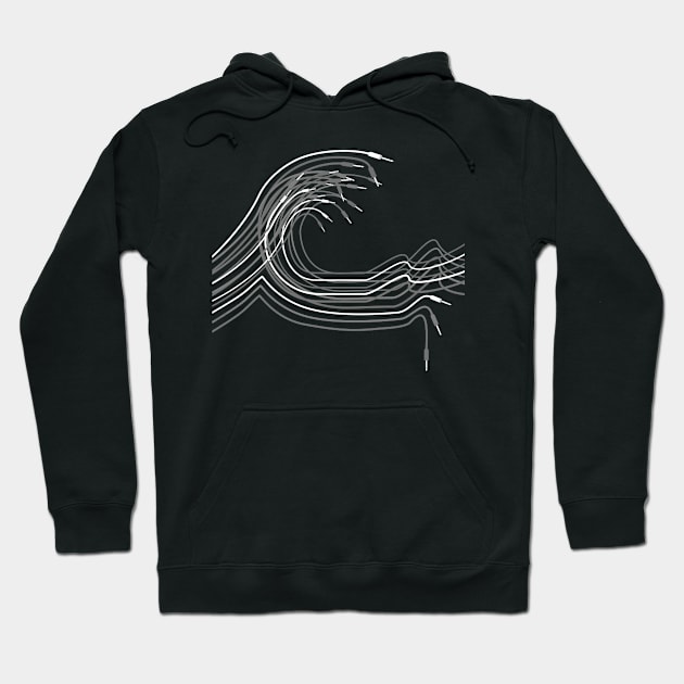 Great Wave for Electronic Musician and Synthesizer player Hoodie by Mewzeek_T